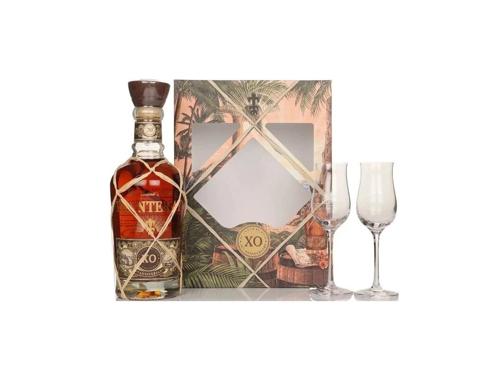 Plantation XO 20th Anniversary se skleničkami 0,7l