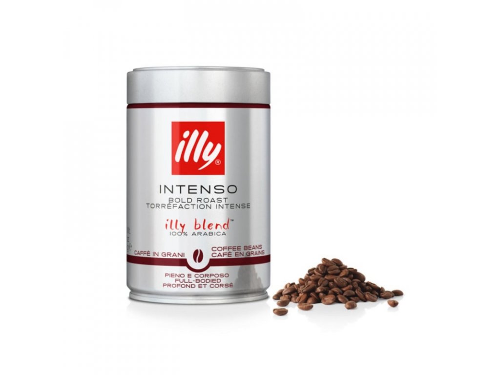Káva Illy Dark - tmavě pražená,zrnková 250g dóza
