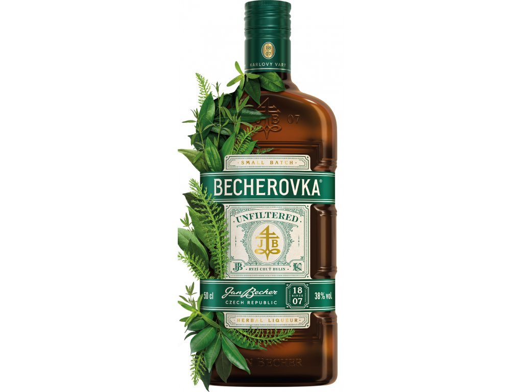 Becherovka Unfiltered 38% 0,5 l (holá láhev)