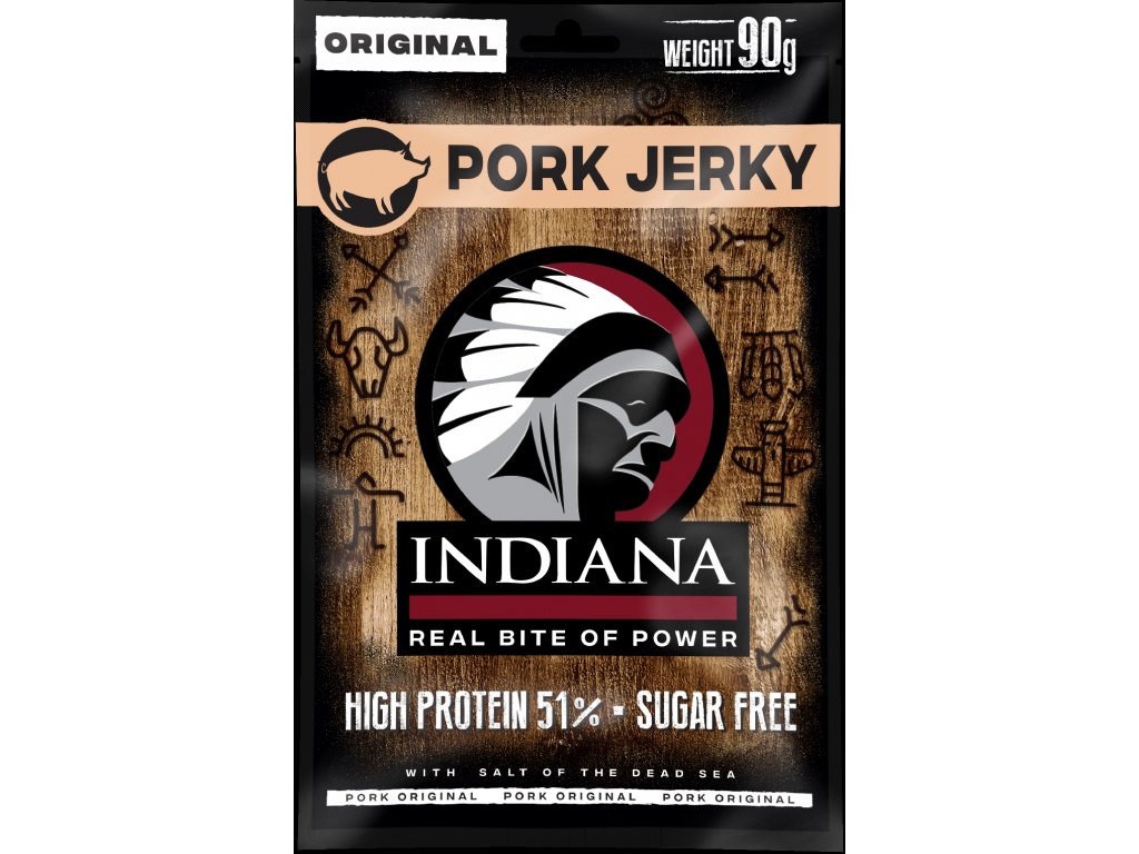 Iindiana Indiana Jerky Pork Original - Vepřové sušené maso 90g