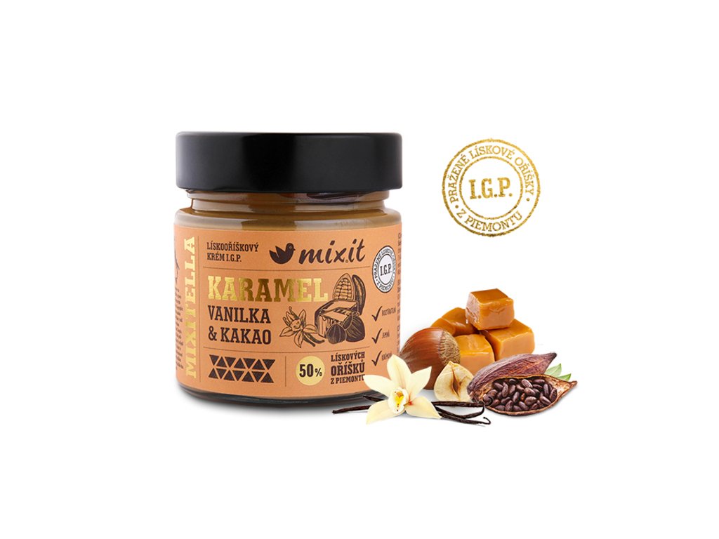 mixitella premium karamel vanilka kakao produktovka cz
