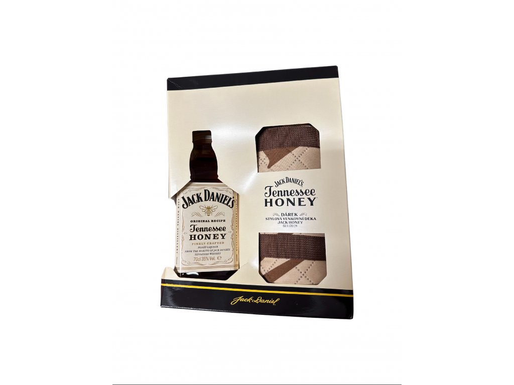 Whiskey Jack Daniels Honey 35% 0,7 l (dárkové balení párty deka)