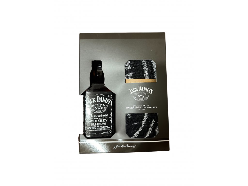 Whiskey Jack Daniels 40% 0,7 l (dárkové balení ručník)