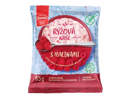 Semix Rýžová kaše s malinami bez lepku 65g