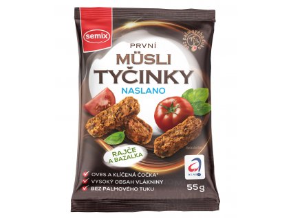 Semix Mini Musli tyčinky naslano rajča a bazalka 55g