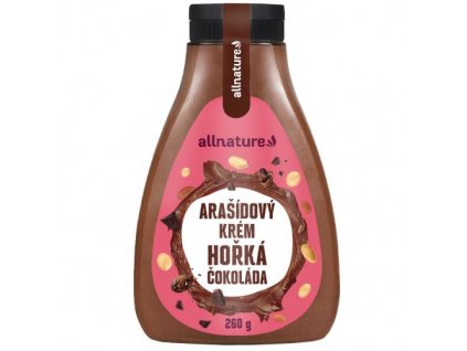 allnature arasidovy krem s horkou cokoladou 260 g