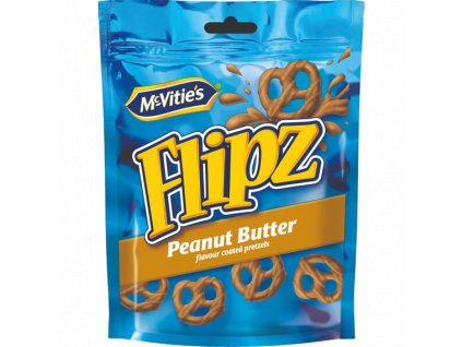 Flipz McVitie's preclíky s polevou s příchutí arašídového másla 90 g