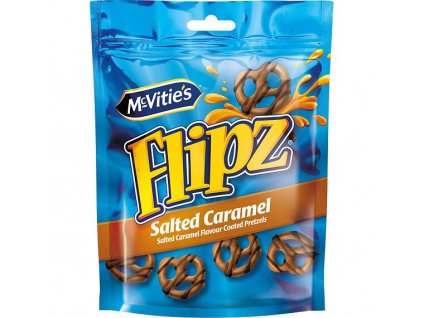 Flipz McVitie's preclíky s polevou s příchutí slaného karamelu 90 g