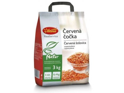 Červená čočka 3kg Vitana
