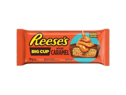 Reese's Big Cup 2 košíčky plněné arašídovým máslem a karamelem s polevou z mléčné čokolády 79g