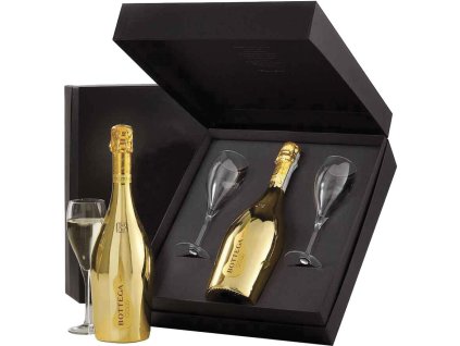 Bottega Gold Prosecco Spumante Brut DOC 11% 0,75l (dárkové balení 2 skleničky)
