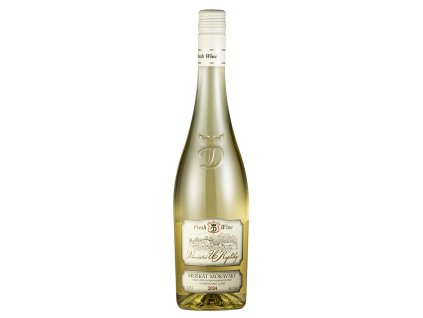 Muškát Moravský kabinetní polosuché 2024 11,5%  Fresh Wine 0,75l Vinařství U Kapličky