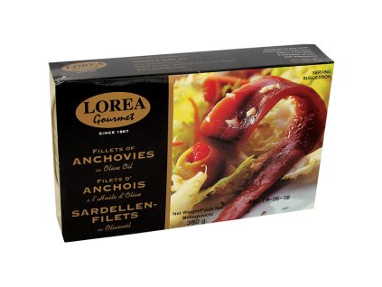 Lorea gourmet Očka z ančoviček plněná kapary v slunečnicové oleji 45 g