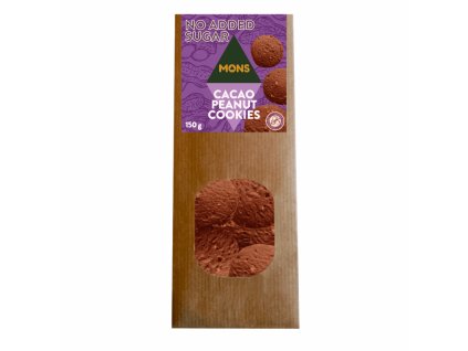 497 no added sugar dark cocoa cookies with peanuts