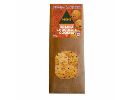 572 sugar free orange flat cookies with chocolate