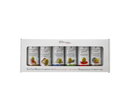 La Explanada dárkový set různých druhů oliv v plechu 6x350g