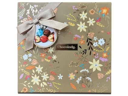 CHOCOLADY Magnifico giftbox zlatý - mix pralinek z mléčné čokolády 200g