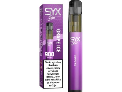 SYX Bar 1000 Grape Ice jednorázová elektronická cigareta 16,5mg