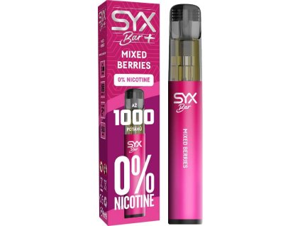 SYX Bar 1000 Mixed Berries jednorázová elektronická cigareta 0mg