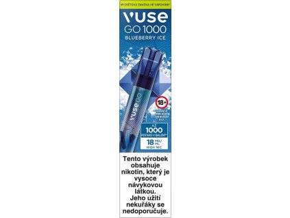 Vuse GO PEN 1000 Blueberry Ice jednorázová elektronická cigareta 18mg