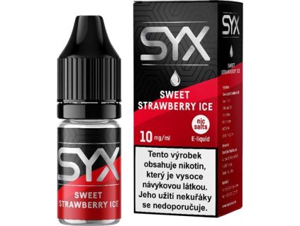 SYX NS Sweet Strawberry Ice E-liquid 10ml - 10mg