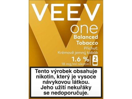 Veev One Balanced Tobacco E-liquid 2x-18mg