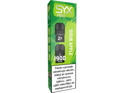 Syx Pod 1900 Sour Apple 16,5mg 2x2ml (cartridge, náplň)