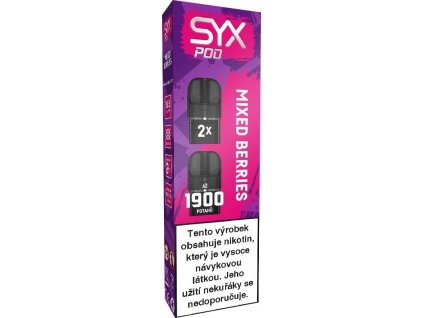 Syx Pod 1900 Mixed Berries 16,5mg 2x2ml (cartridge, náplň)