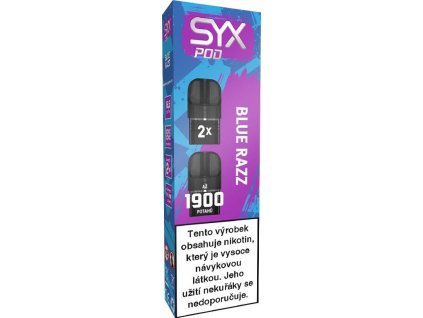 Syx Pod 1900 Blue Razz 16,5mg 2x2ml (cartridge, náplň)