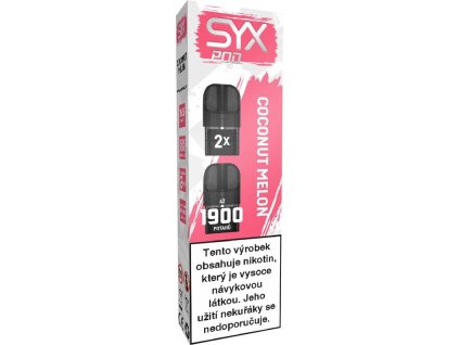 Syx Pod 1900 Cocconut Melon 16,5mg 2x2ml (cartridge, náplň)