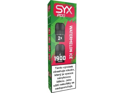 Syx Pod 1900 Watermelon Ice 16,5mg 2x2ml (cartridge, náplň)