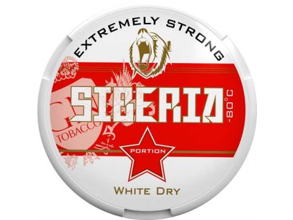 Siberia -80°C White Dry Regular Tabák žvýkací 13g