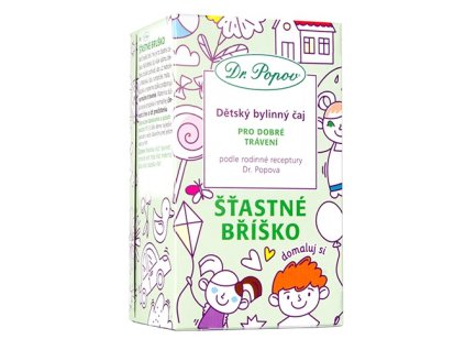 Šťastné bříško, dětský bylinný čaj, 30 g Dr. Popov