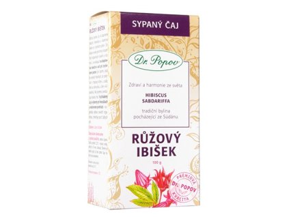Růžový ibišek, bylinný čaj, 100 g Dr. Popov
