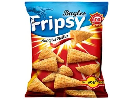 FRIPSY bugles- slané bramborové kornoutky s CHILLI 50g
