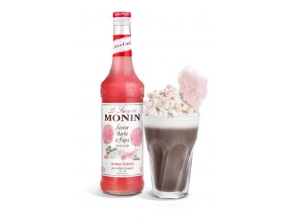 monin sirup cukrova vata cotton candy 0 7 l 402332 u0