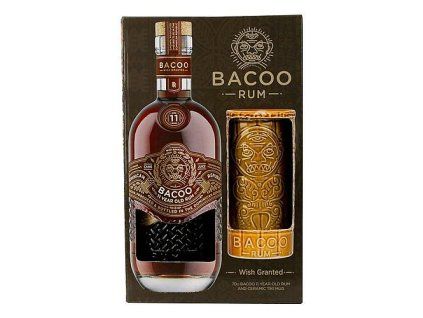 Bacoo 11ti letý dominikánský rum s TIKI 40% 0,7 l