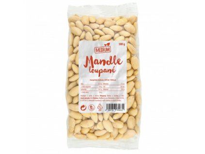 Mandle loupané medium 500g Wolfberry