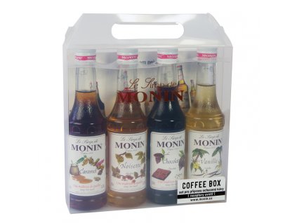 Monin Coffee box 4 x 0,25 l - kávový box velký