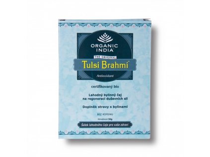 BIO Čaj Tulsi Brahmi  - bazalka posvátná sypaný 50g Organic India