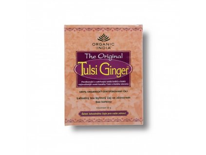 BIO Čaj Tulsi Ginger  - bazalka a zázvor sypaný 50g Organic India