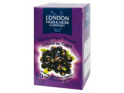 Čaj Blackcurrant Bracer - černý rybíz 20 sáčků London fruit and herbs