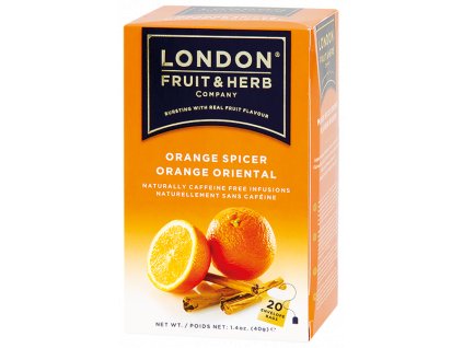Čaj Orange Spicer - pomeranč se skořicí 20 sáčků London fruit and herbs