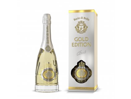 Bacio Di Bolle Gold Edition - bílé šumivé suché víno obsahující malé částečky zlata 0,75l