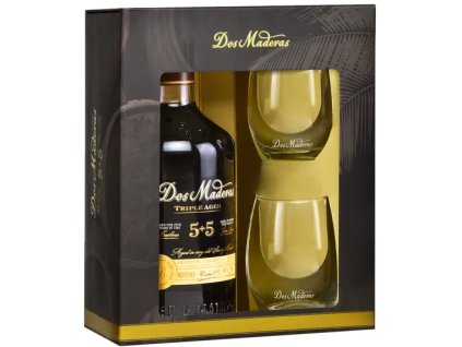 Dos Maderas P.X. 10y 40% 0,7 l (dárkové balení 2 skleničky)