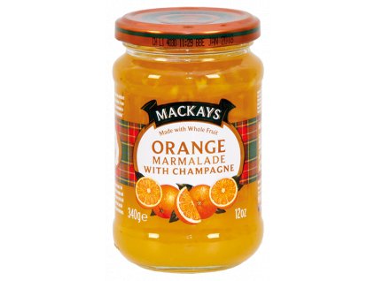 Orange Marmalade with Champagne - Pomerančová zavařenina se šampaňským vínem 340g Mackays