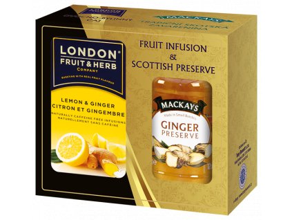Gift Pack Lemon and Ginger - Dárková sada čaj s citronem a zázvorem a Zázvorová zavařenina