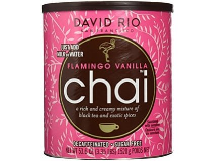 Flamingo Vanilla Chai bez cukru a kofeinu 1520 g David Rio