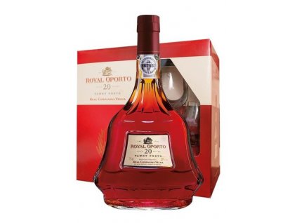 Royal Oporto 20 Years aged Tawny 0,75 l dárková kazeta se skleničkami