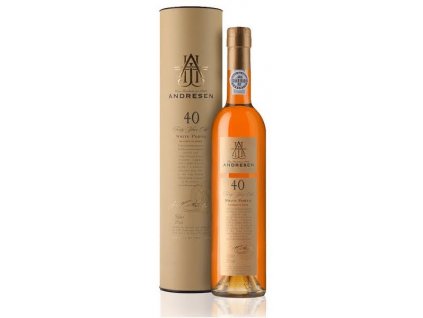 Portské víno J.H. Andresen 40 Years Old White Port - v tubě 0,7l